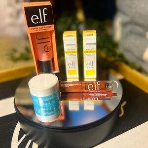 e.l.f. Beauty Bundle Power Grip Primer, SPF 30 Primers, Lip Shine, Balm